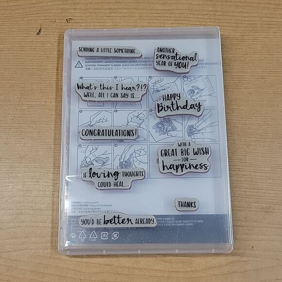 2 Stampin Up Cling Stamp Sets 1 Simon Says Stamp Set. - Picture 3 of 9